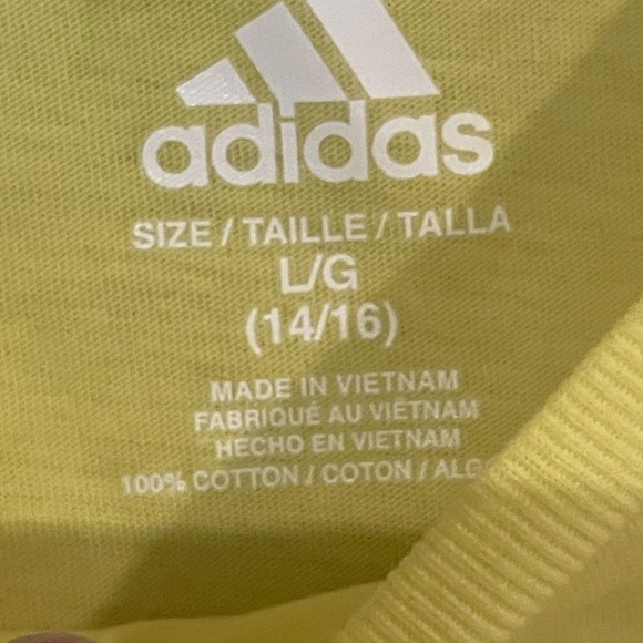 NWOT Boys size L(14/16) Adidas T-shirt, color, orange and black - Picture 3 of 4